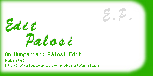edit palosi business card