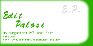 edit palosi business card